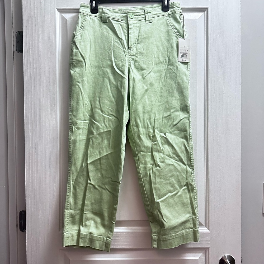 A New Day Green High Rise Straight Pants